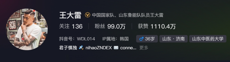 事出突然？泰山賽前幾小時亞冠退賽，王大雷社媒IP還顯示在韓國